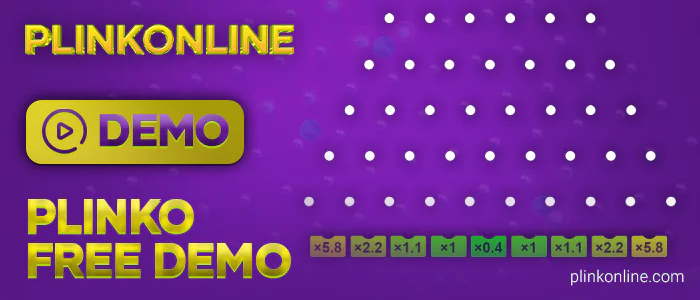 Play plinko online in demo mode