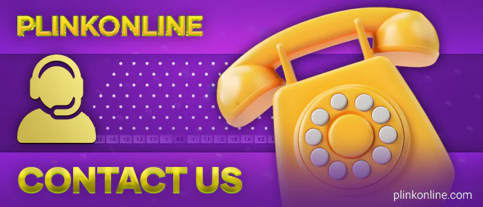 Contacting the Plinkonline website team